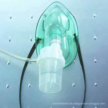 Nebulizador de oxígeno de PVC transparente y blando con máscara